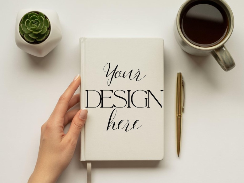 Video Mockup Canva Book Hardcover Journal Listing for POD Sellers 10 Second MP4 Template Person Animated Notebook Product for ETSY Store