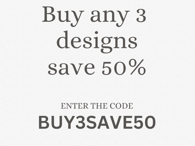 buy 3 save 50 per cent
