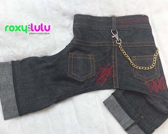 Dog Jeans | denim Bottoms | Puppy Pants - RLP06