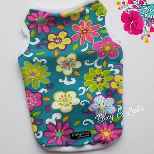 Floral Sleeveless Dog Top | Floral Tank Top | Floral Shirt | Dog Shirt | Spring Dog Clothes | Spring Clothes | Summer Dog Clothes - RLT160