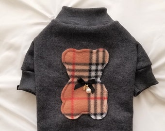 Fleece Teddy Bear Sweater | Dog Sweatshirt | Pet Sweater | Winter Clothes | - RLS92