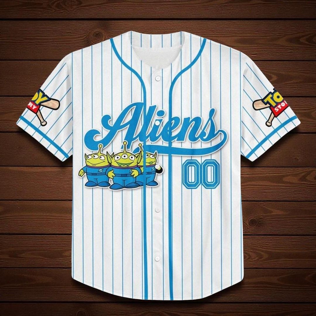 Custom Disney Toy Story Aliens Baseball, Custom Name Kids, Youth, Adult ...