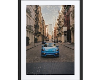 Porsche Cayman GT4 in Manhattan, New York City - Automotive Photography Print | Wall Art & Home Decor