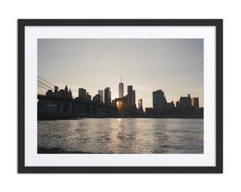 Manhattan, New York City Skyline at Sunset – Fine Art Photography Print | Wall Art & Home Décor