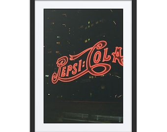 Pepsi Cola Neon Sign in Queens, New York City – Fine Art Photography Print | Wall Art & Home Décor