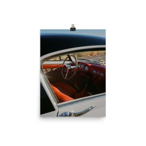 Vintage Ferrari Red Interior – Fine Art Photography Print | Wall Art & Home Décor