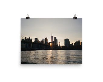 New York City Skyline at Sunset – Fine Art Photography Print | Landscape Wall Art & Home Décor