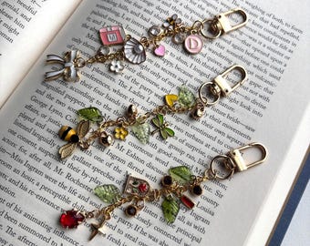 Breloque Kindle personnalisée - Accessoire de breloque personnalisé pour liseuse, téléphone, Kindle ou sac, porte-clés déco Kobo, cadeau pour les amoureux des livres, cadeau livresque