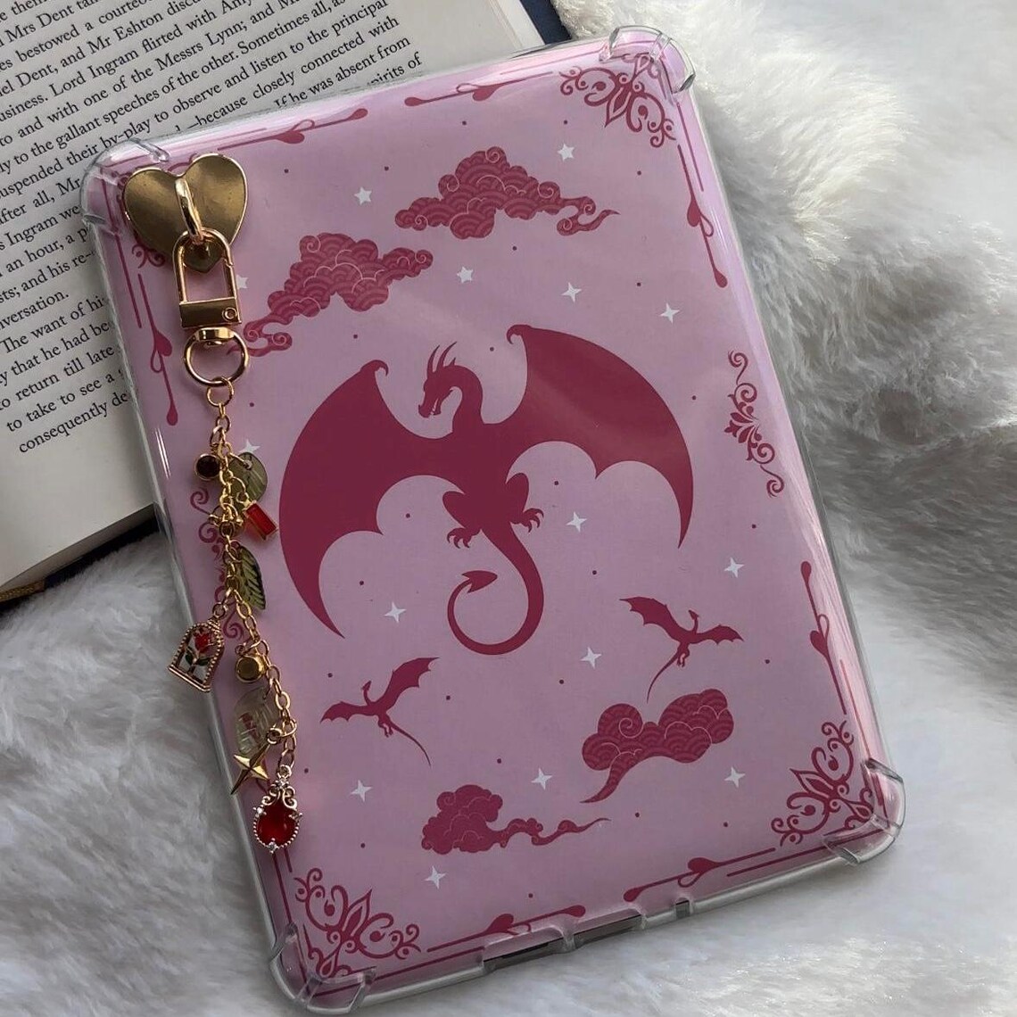 Fantasy Kindle Insert | Bookish Kindle Decor for Clear Case | E-reader ...