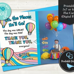 Cartão de agradecimento DIY - Arco-íris pastel - Formatura, aniversário, chá de bebê - Design para o mesmo dia e download via Corjl