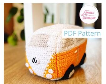 CROCHET PATTERN - Campervan Doorstop by Emma Varnam - PDF