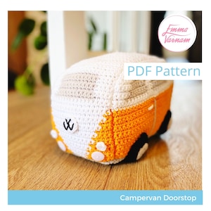 CROCHET PATTERN - Campervan Doorstop by Emma Varnam - PDF