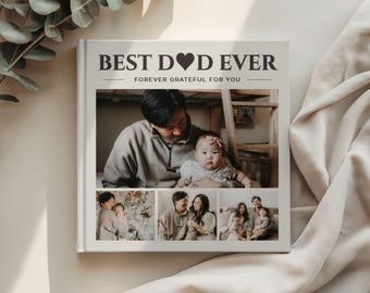 Custom Photo Book for Dad, Fathers Day Gift, Keepsake Album, Personalized Photo Album
