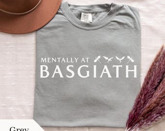 Comfort Colors®, Basgiath Shirt, Vierter Flügel inspiriert T-Shirt, Romantasie, Drachenliebhaber Geschenk, Booktok, Bookish Merch