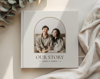 Livre photo personnalisé pour couples, album photo d'anniversaire sur mesure, livre de souvenirs de mariage, cadeau souvenir pour petit ami ou petite amie