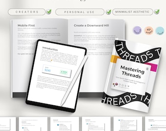 Libro electrónico "Dominando los hilos", Guía de crecimiento en redes sociales (PDF digital)