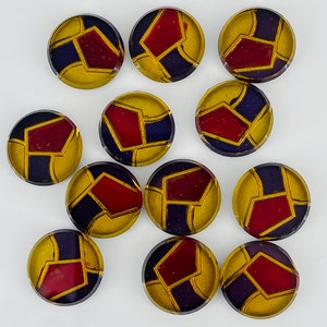 Vintage Czech glass cabochon 20 pcs