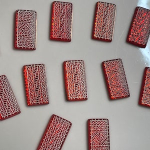 Vintage Czech Glass Cabochon 12 pcs