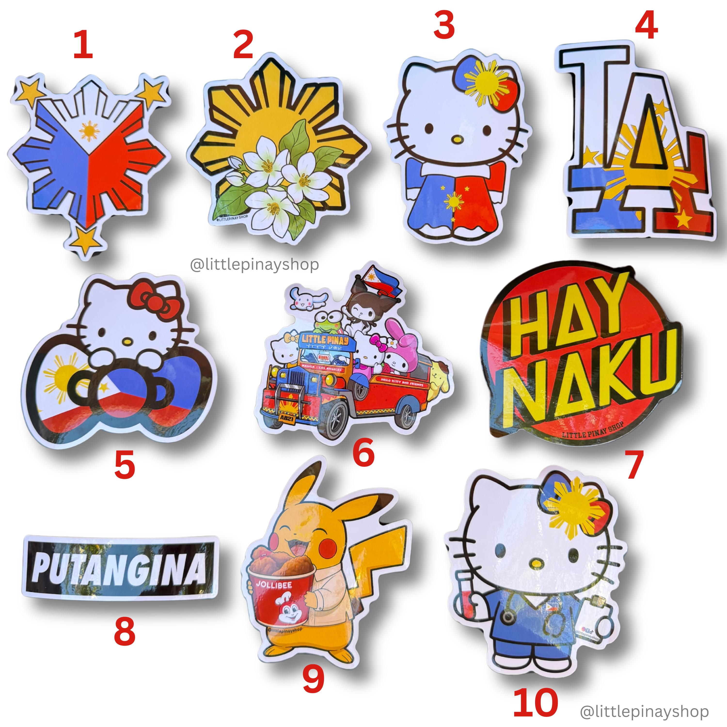 Pinoy Inspired Waterproof Vinyl Sticker | 4 Inches | UV Laminated ...