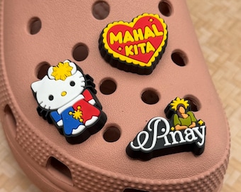 2pcs Filipino Shoe Charms | Shoes Decor | Philippine Flag, Medical Worker | Shoe Accessories
