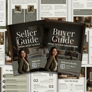 Real Estate Seller & Buyer Guide Bundle Listing Presentation Home Seller Buyer Presentation NAR Settlement Reator Marketing Templates Canva