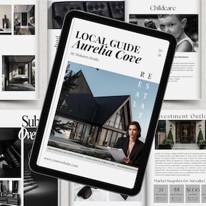 Real Estate Local Guide Realtor Relocation Guide Digital Local Community & Neighborhood Guide for Real Estate Agents Marketing and Branding