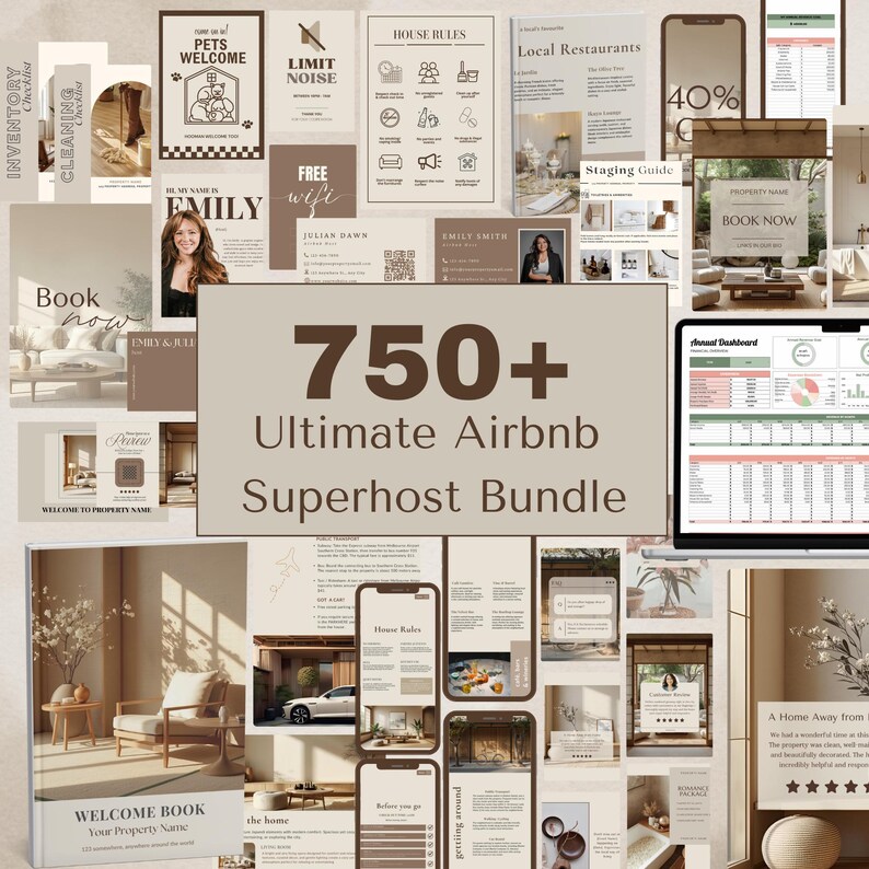 Airbnb Host Bundle Japandi Airbnb Templates Airbnb Welcome Guide ...