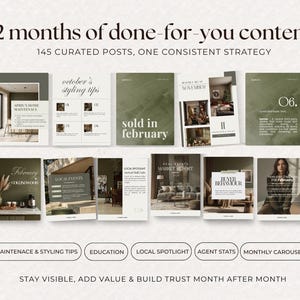 real estate agent newsletter, 12 months email templates, monthly realtor newsletter, client communication templates, buyer and seller updates, market insights for agents, real estate marketing emails, property tips for clients, home maintenance and styling tips, neighborhood highlights, seasonal content for realtors, lead nurturing email templates, agent branding tools, real estate content planner, digital marketing kit for realtors