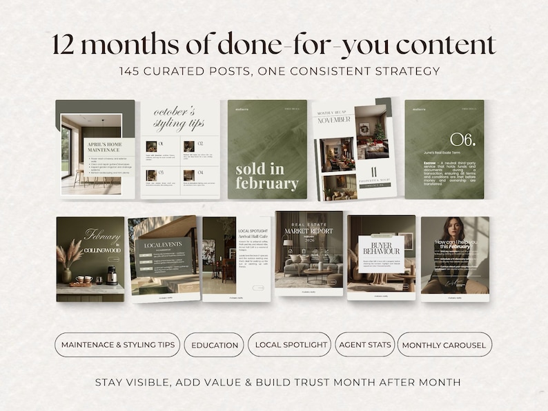 real estate agent newsletter, 12 months email templates, monthly realtor newsletter, client communication templates, buyer and seller updates, market insights for agents, real estate marketing emails, property tips for clients, home maintenance and styling tips, neighborhood highlights, seasonal content for realtors, lead nurturing email templates, agent branding tools, real estate content planner, digital marketing kit for realtors