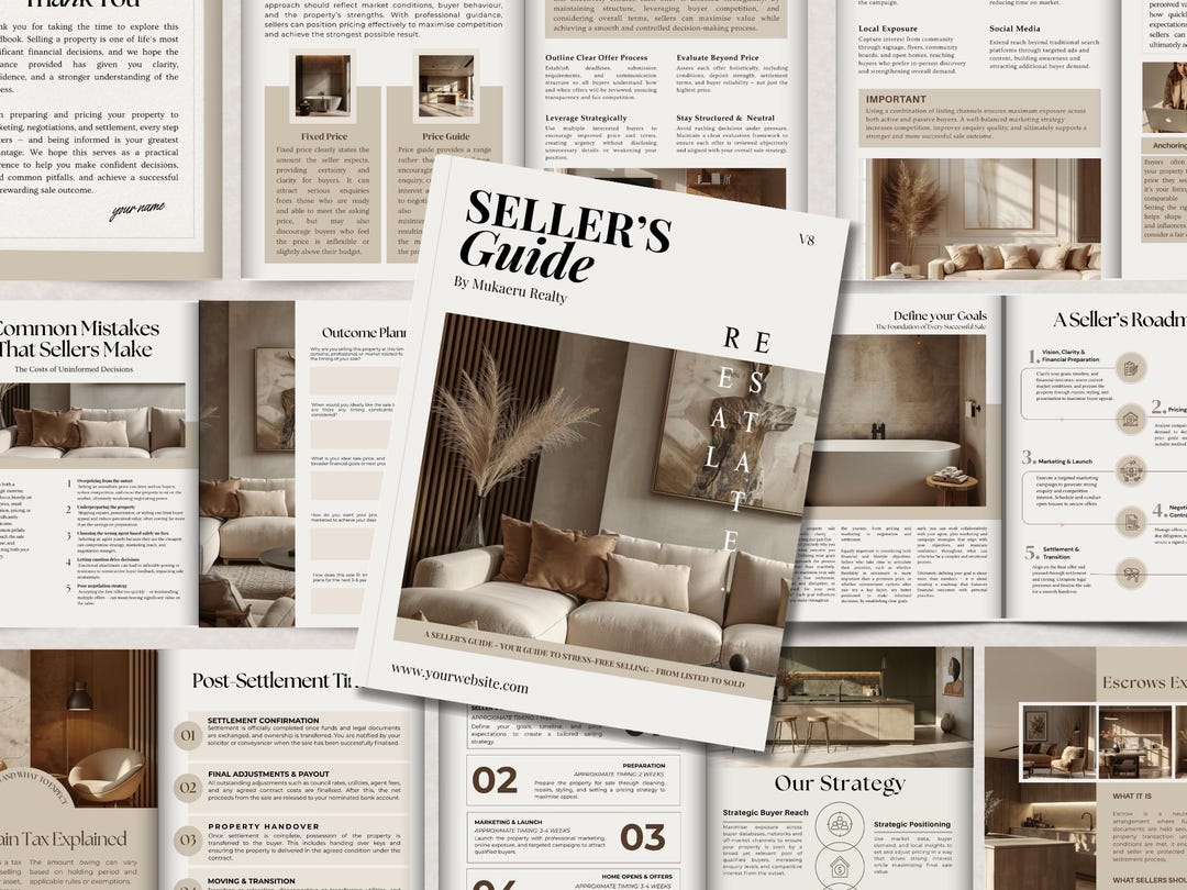 Real Estate Home Seller Guide Listing & Seller Presentation Home ...