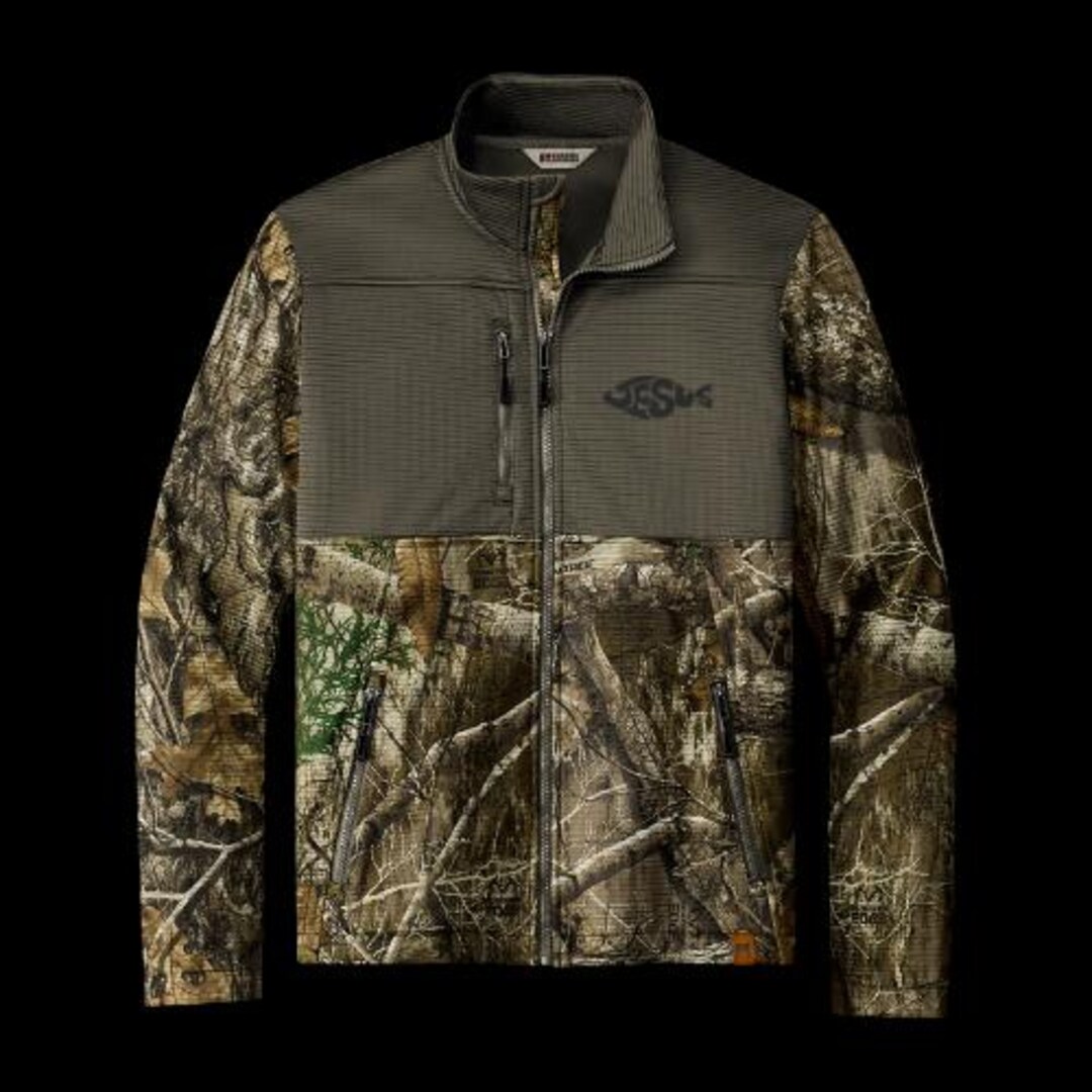 Christian Realtree Colorblock Soft Shell Jacket, Hunting Camo Jacket ...