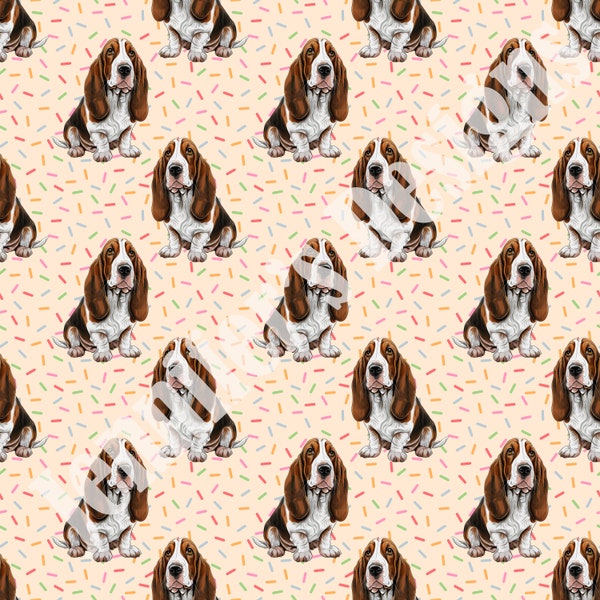 Basset Seamless Pattern