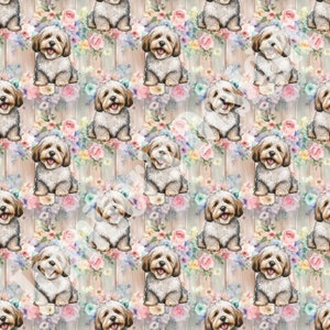 Havanese Seamless Pattern