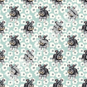 Standard Schnauzer Seamless Pattern
