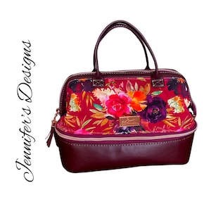 Red Floral Toiletry Bag