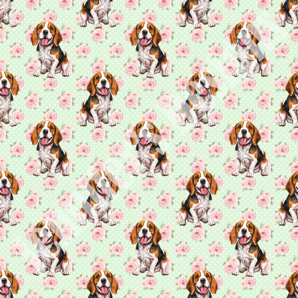 Beagle Seamless Pattern