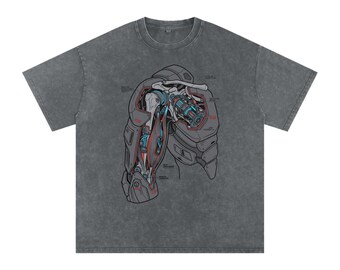 Snow Washed Oversized Cotton T-Shirt