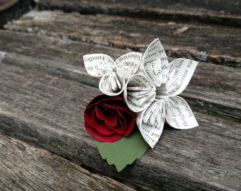 Any Amount Colors Theme Custom Orders Welcome. Etc Paper Rose Boutonnieres CHOOSE YOUR COLORS