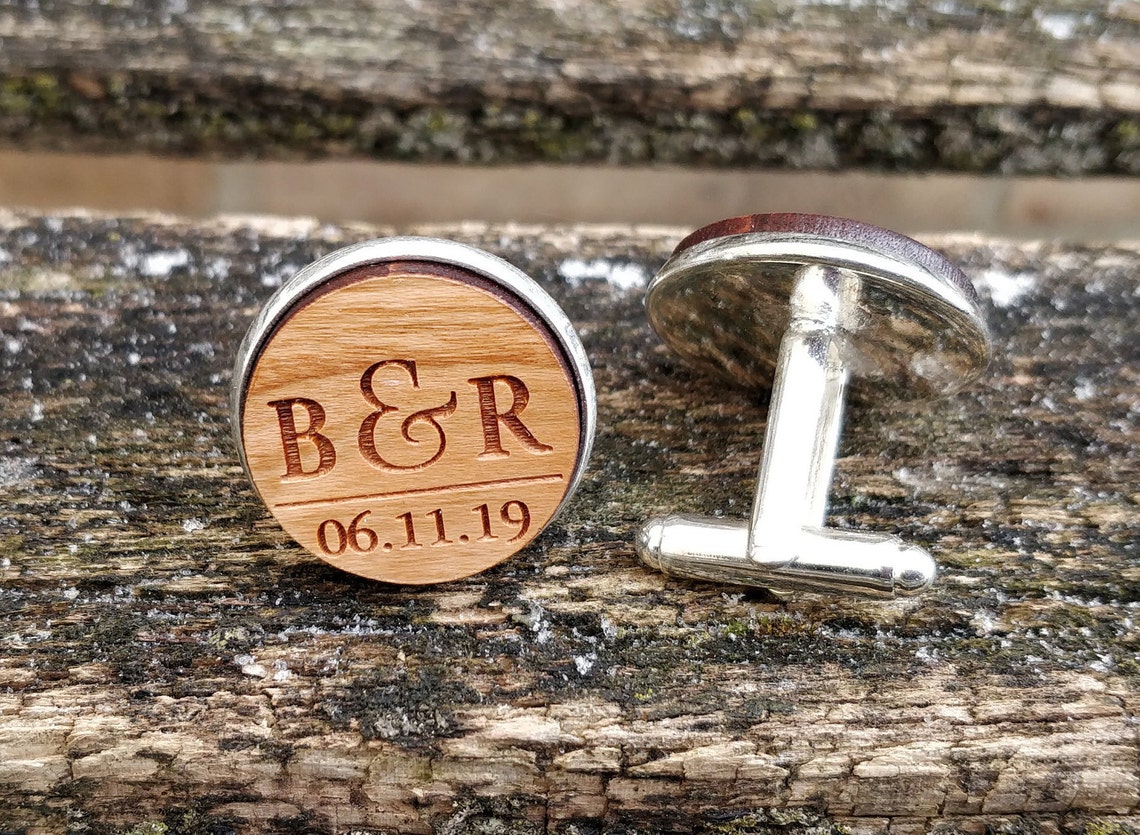 Gemelos personalizados. Boda regalo de novios aniversario ...
