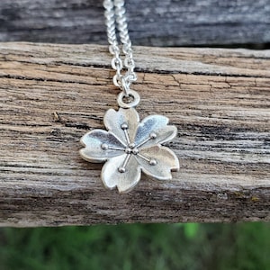 Cherry Blossom Necklace. Sakura Necklace, Gift For Wedding, Bridesmaids, Anniversary, Birthday, Christmas. Japanese