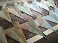Vintage MAP Paper Airplanes. Escort Cards, Wedding Decoration, Party, Birthday, Travel Wedding. Favor, Name Tag. CUSTOM ORDERS Welcome.