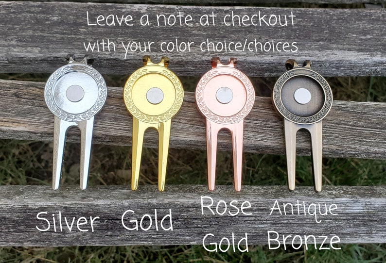 Personalized Golf Divot Tool & Marker. Engraved Leather. Wedding, Groom, Groomsmen Gift, Dad. Anniversary, Birthday, Groom, Father's Day image 4