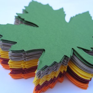 50 esdoornbladeren, 5,5 inch. KIES JE KLEUREN. Bruiloft, gunst, decoraties, wensboom.