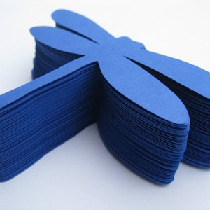 50 Dragonflies, 5 inch. CHOOSE YOUR COLORS. Other Sizes Available. Custom Orders Welcome. Cardstock Dragonflies