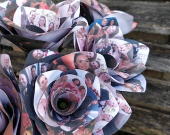 Roses photo personnalisées. LIRE LA DESCRIPTION avant l'achat !!!! Cadeau, anniversaire, anniversaire, mariage.