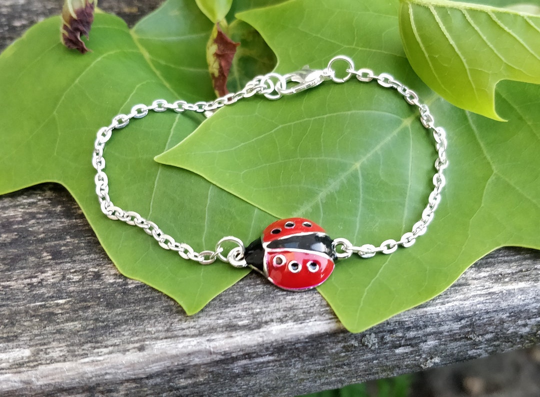 Ladybug Bracelet. Anniversary Gift Birthday Gift Bug Etsy