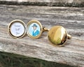Photo Locket Cufflinks. Wedding, Men, Anniversary, Father's Day, Christmas Gift, Dad, Birthday. Photo Cufflinks