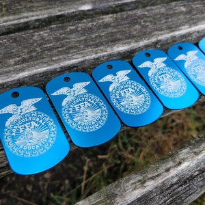 Custom Dog Tags. CHOOSE YOUR DESIGN & Color. Laser Engraved. Wedding. Favor. Gift.  Military. Business Logo. School. Custom Orders Welcome.