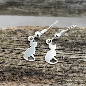 Cat Earrings. Cat Lover, Gift For Mom, Anniversary Gift, Birthday, Christmas