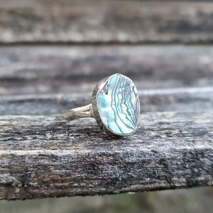 Abalone Ring. Size 10. Gifts For Women, Mom, Anniversary, Birthday, Bridesmaids.